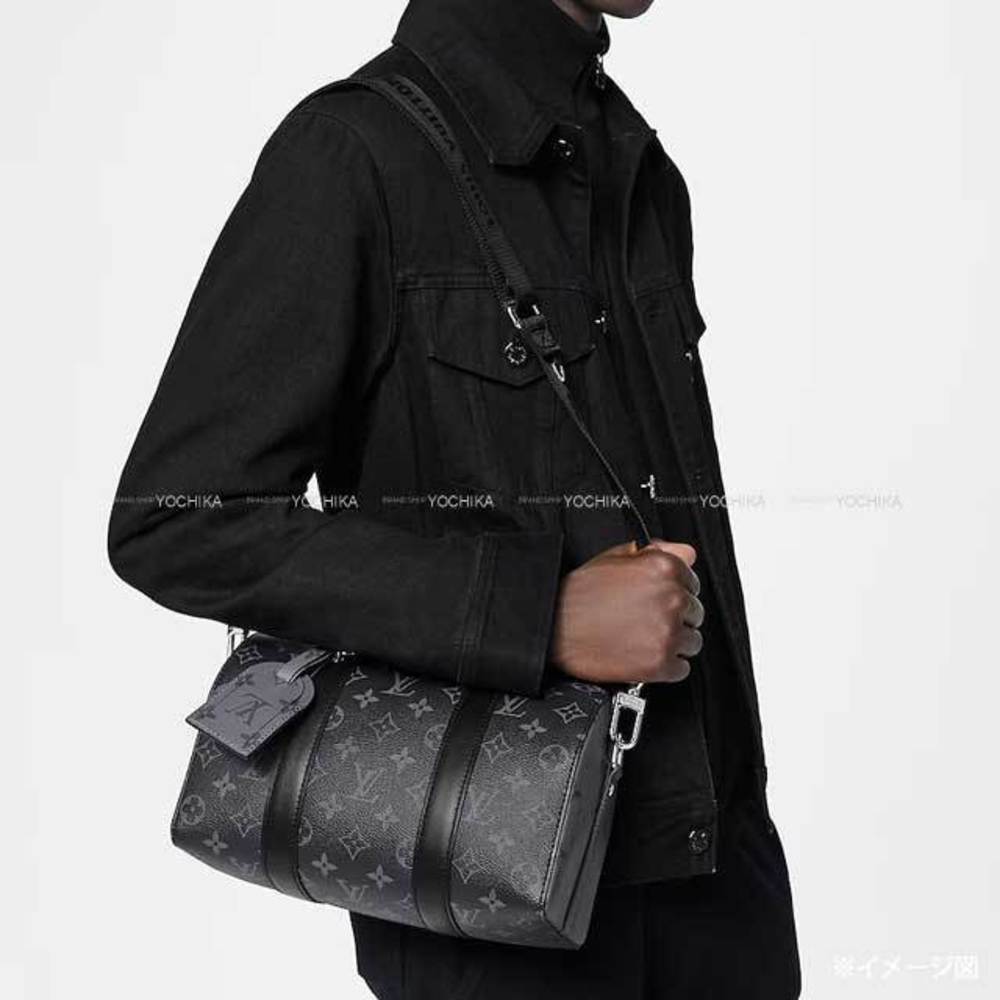 Louis Vuitton Keepall Monogram Eclipse Shoulder B… - image 2